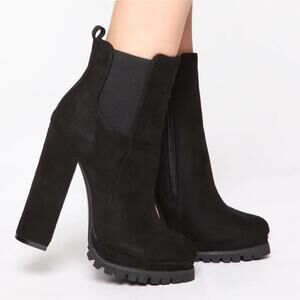 Until The End Booties - Black